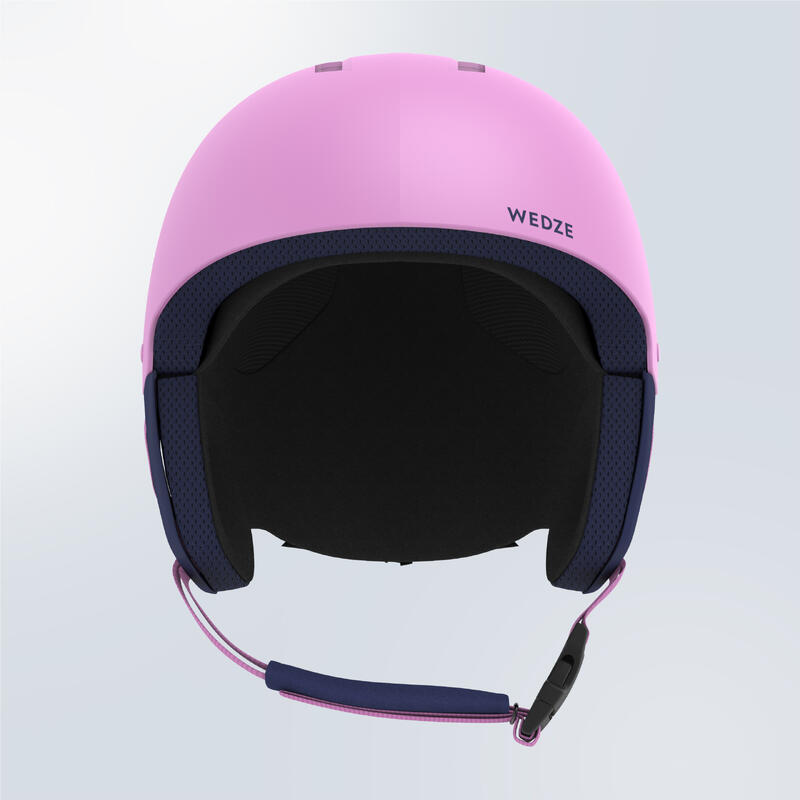兒童滑雪安全帽 H-KID 500 粉色印花