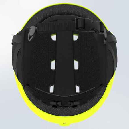 KIDS’ SKI HELMET H100 NEON YELLOW