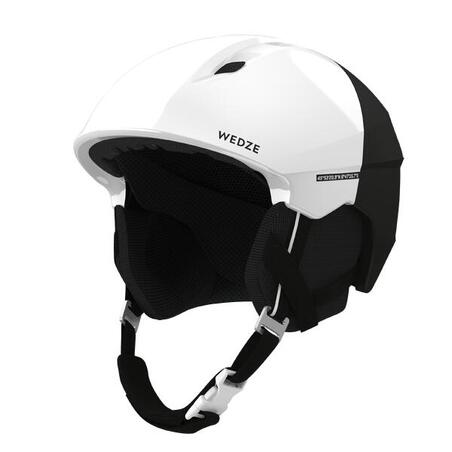 Belo-crna kaciga za skijanje za odrasle PST 580