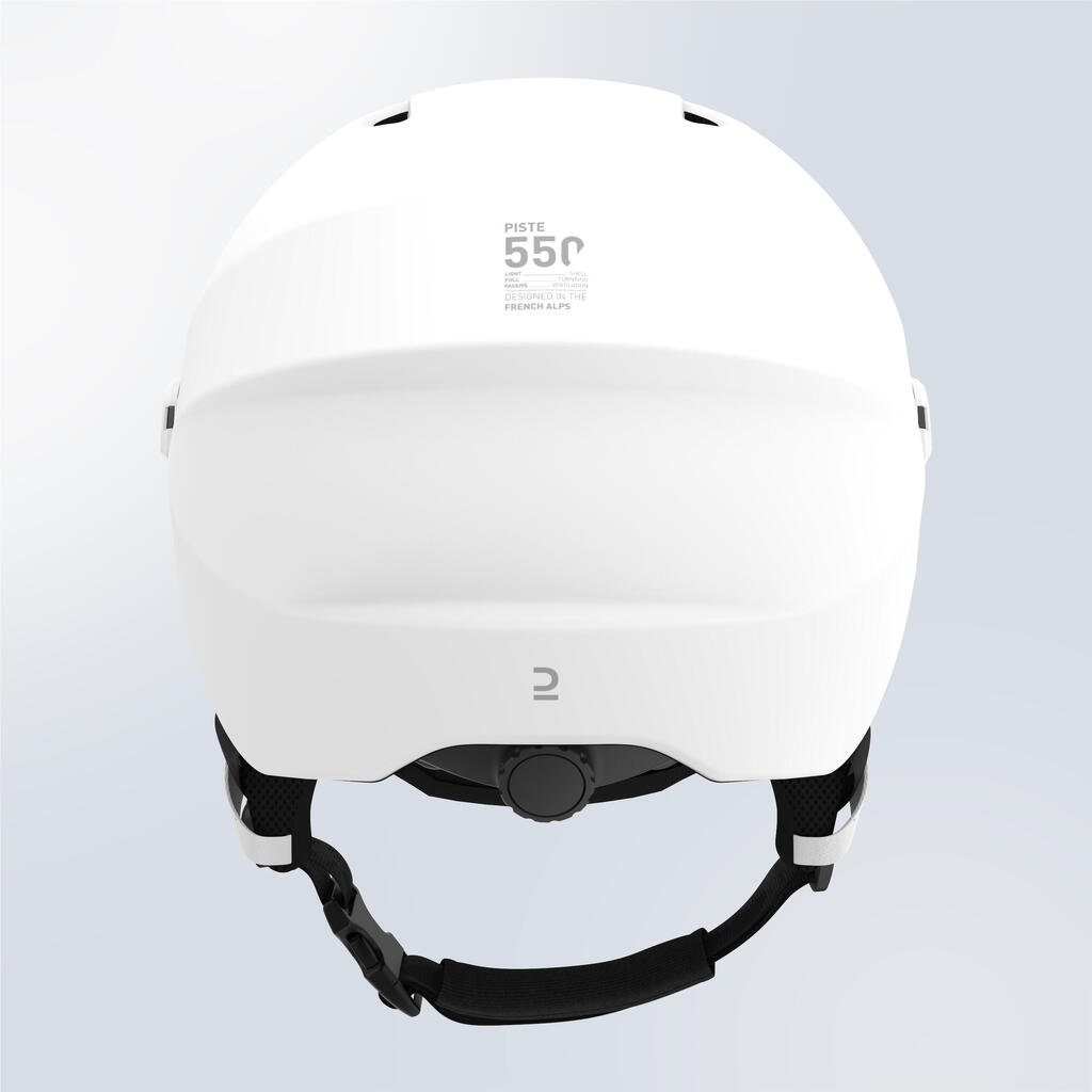 Skihelm mit Visier Erwachsene - PST 550 dunkelgrau 