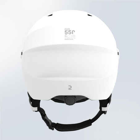 PST 550 Adult ski helmet with visor - white 