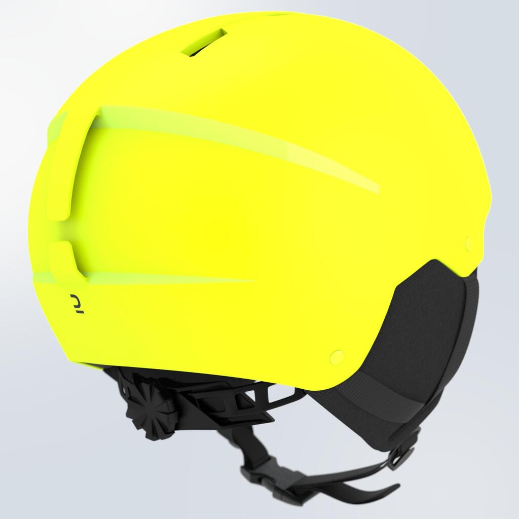 KIDS’ SKI HELMET H100 NEON YELLOW