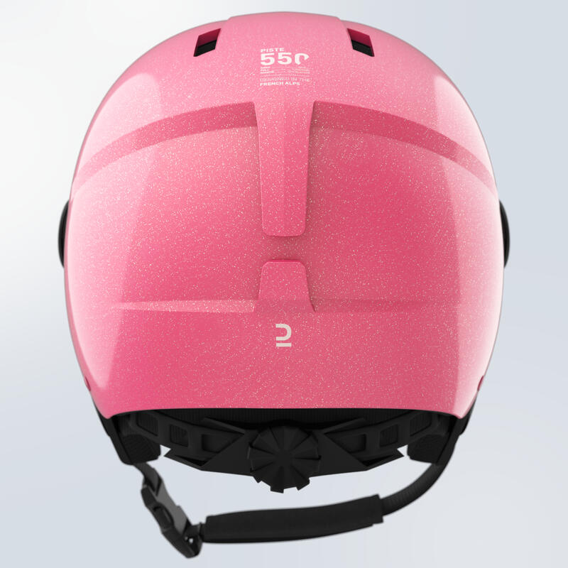 兒童滑雪安全帽 H-KID 550 粉色亮面