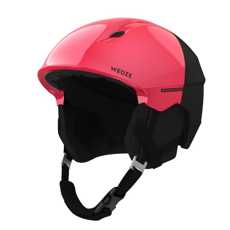 Casco sci adulto 580 rosa e nero