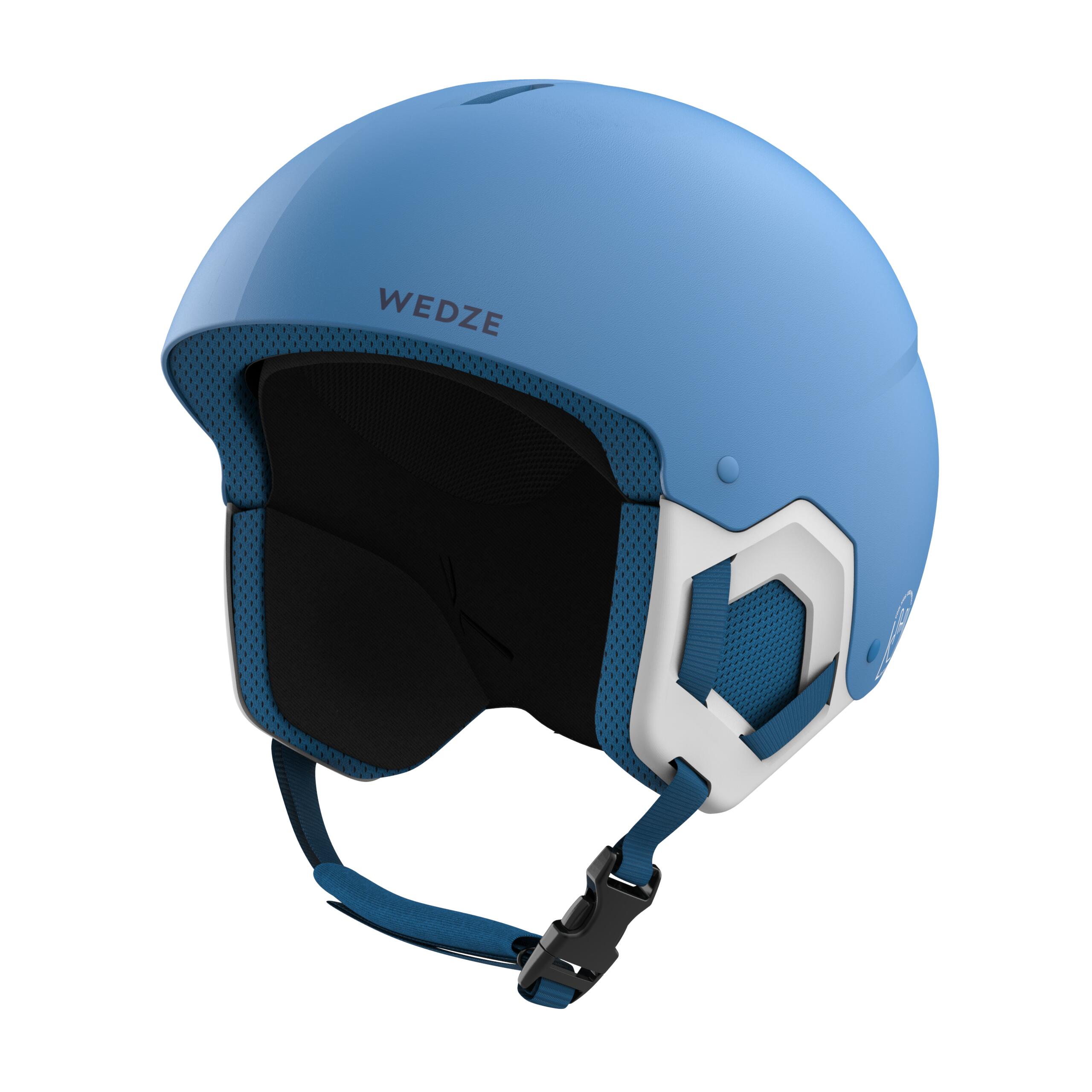Casco sci bambino 500 azzurro pinguini 4/11