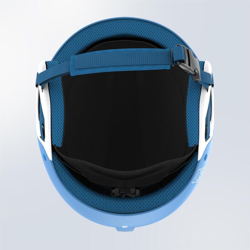 Casco sci bambino 500 azzurro pinguini