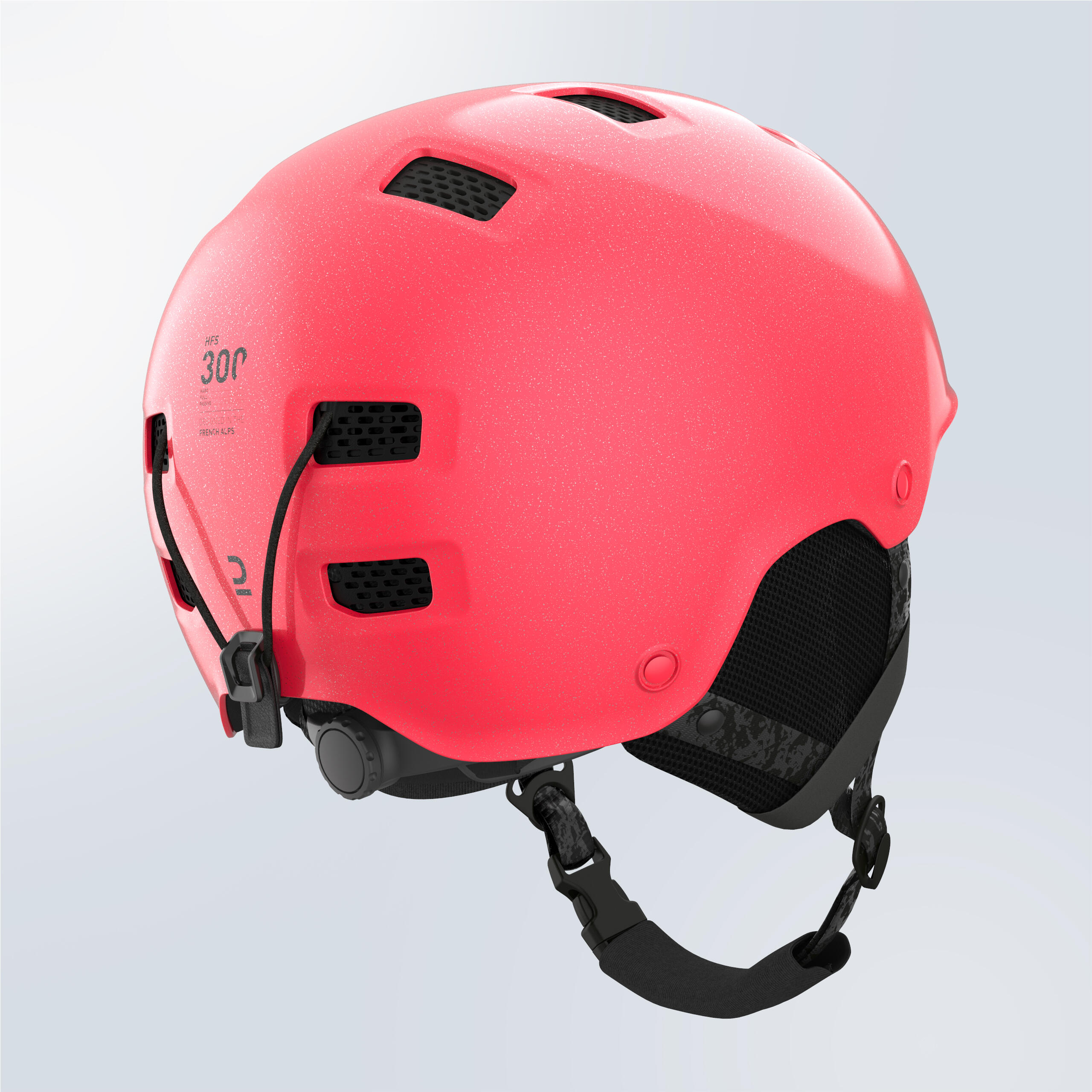 Adult/juniors ski and snowboard helmet - H-FS 300 – pink glitter 4/8