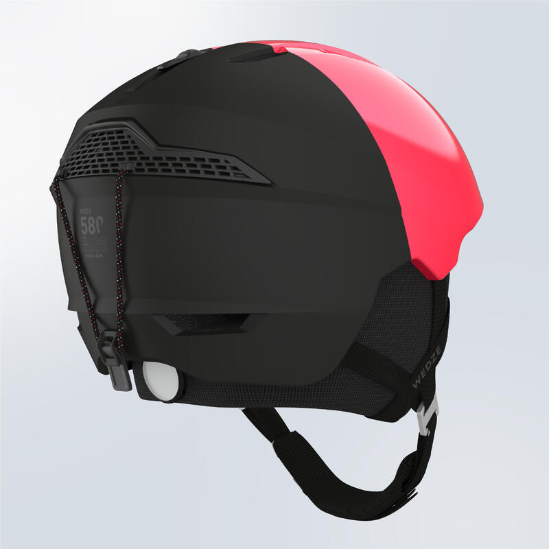 Capacete de ski adulto PST 580 - Rosa Preto