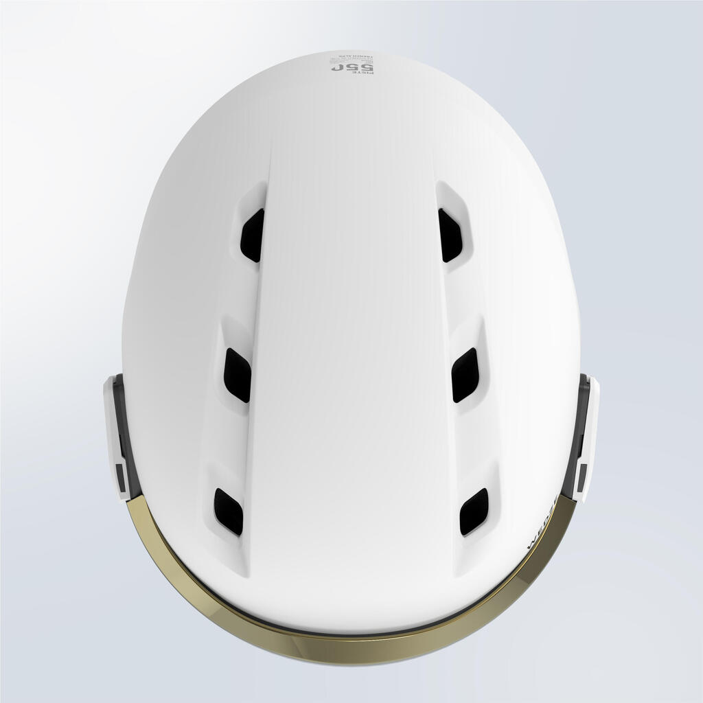 PST 550 Adult ski helmet with visor - dark grey 