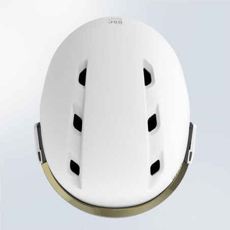 PST 550 Adult ski helmet with visor - white 