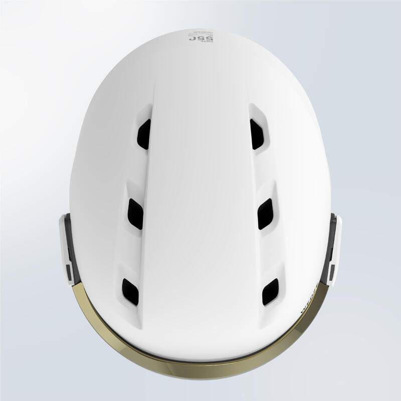 Casco con visiera sci adulto 550 bianco