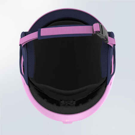 KIDS’ SKI HELMET H-KID 500 Pink pattern