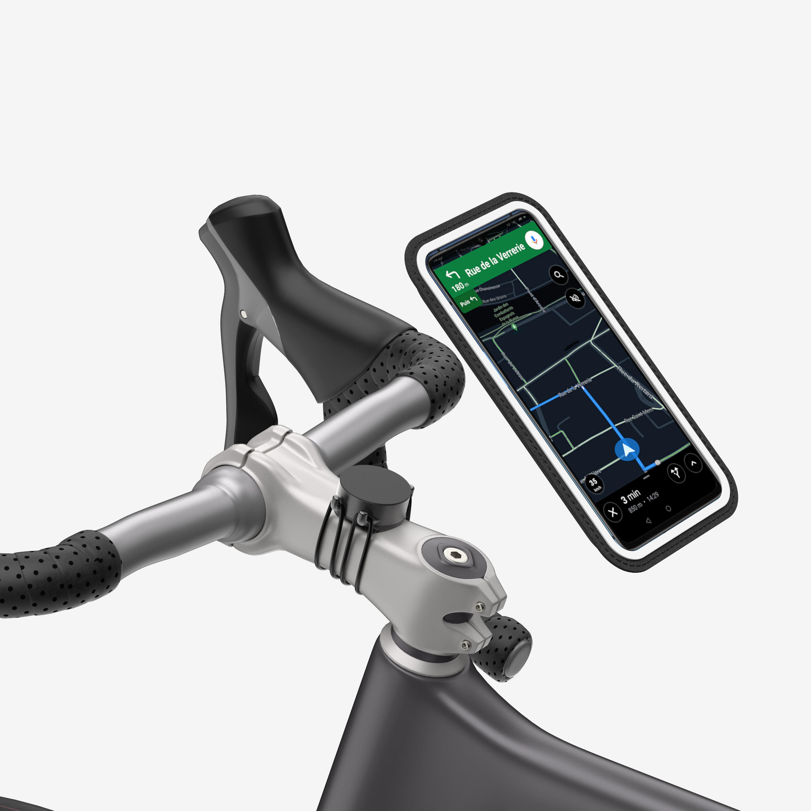 Soporte Smartphone Manillar Bicicleta Tel fono XL Decathlon