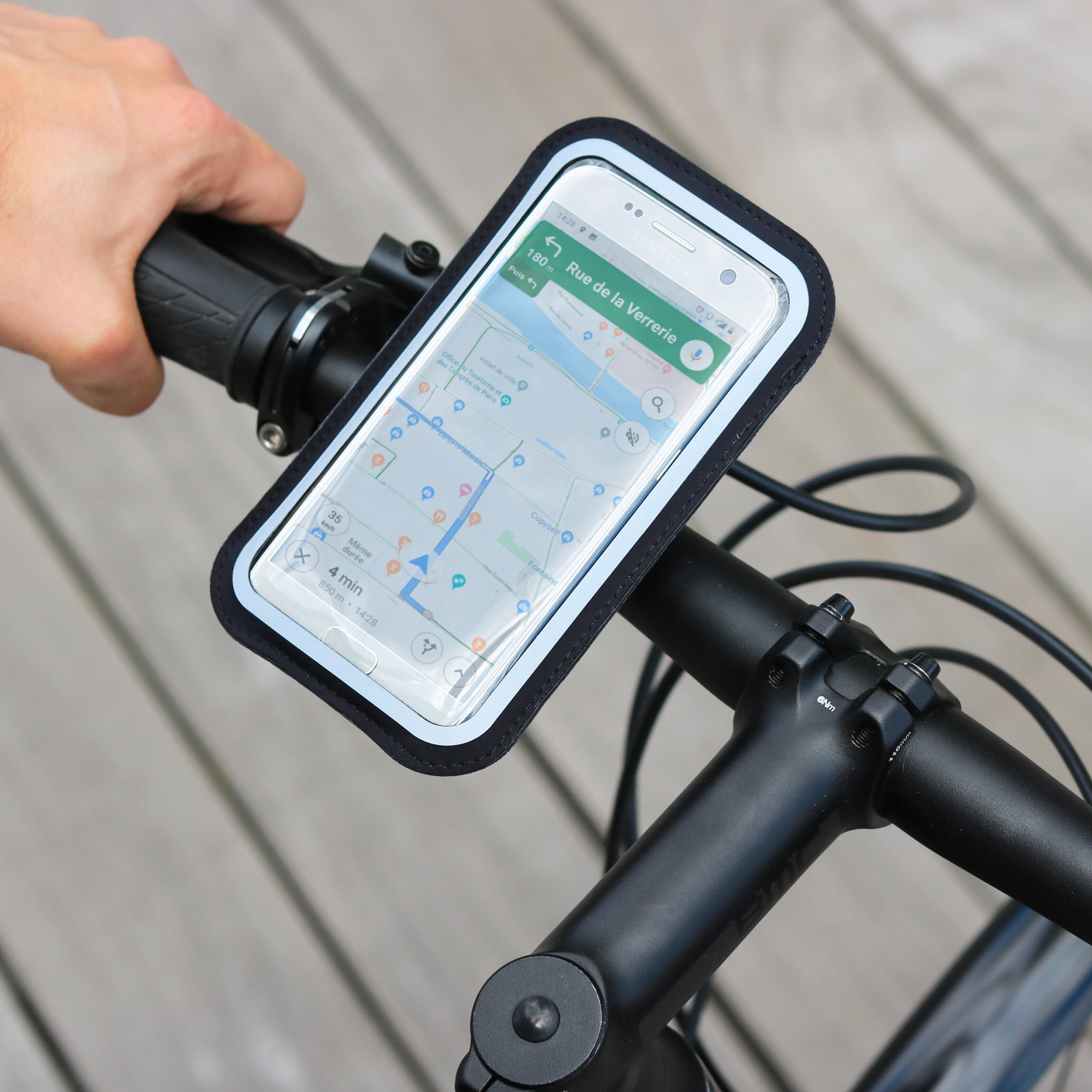 Telefoonhouder voor fietsstuur (XXL smartphone) 2/7