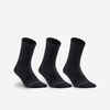 CALCETINES LARGOS DE TENIS ARTENGO RS 500 NEGRO X3