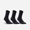 High Tennis Socks RS 500 Tri-Pack - Black
