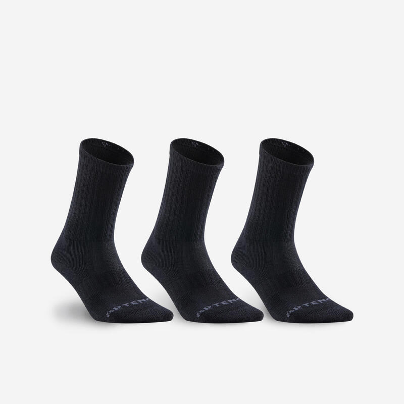 Calcetines Tenis Semi-Altos Negro, Blanco, Gris 3 Pares, Calcetines para  hombre