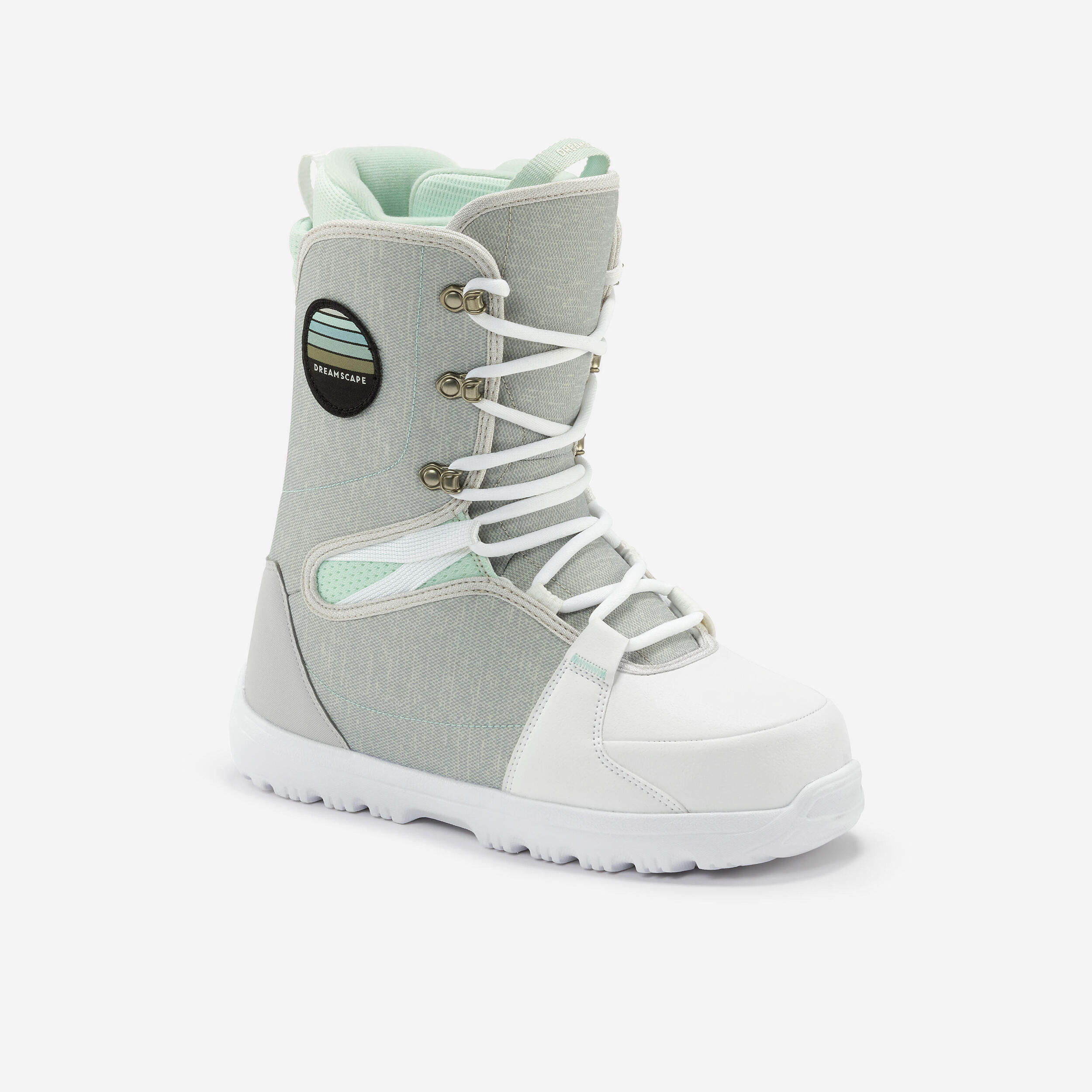 Botas de snowboard grises mujer iniciacion SNB 100 Decathlon