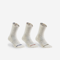 CHAUSSETTES DE TENNIS HAUTES ARTENGO RS 500 BLANC  LOT DE 3