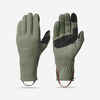 Strečové dotykové rukavice MT500 na horskú turistiku kaki