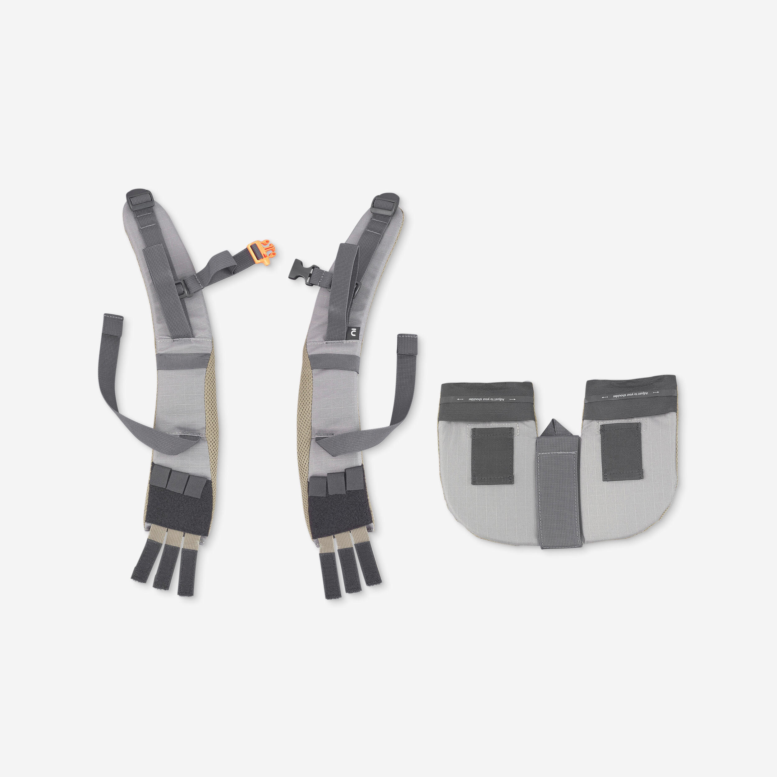 Forclaz - Bretelles De Remplacement Pour Sac À Dos Mt900 50+10l Homme - Bretelle Sac À Dos - Sav Sports Montagne / Marche Sportive - Gris - Taille