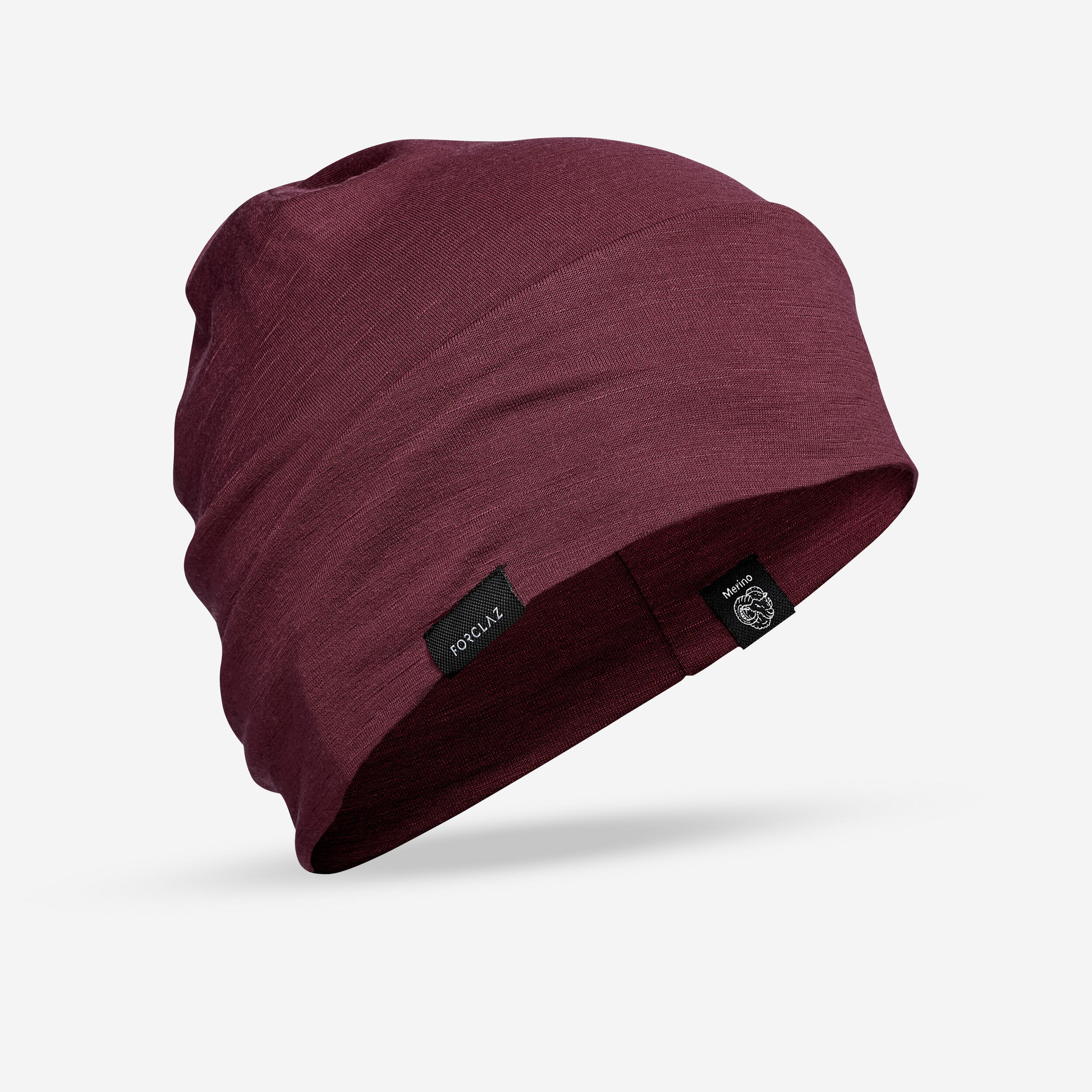 MERINO WOOL TREKKING HAT - MT500 - BURGUNDY