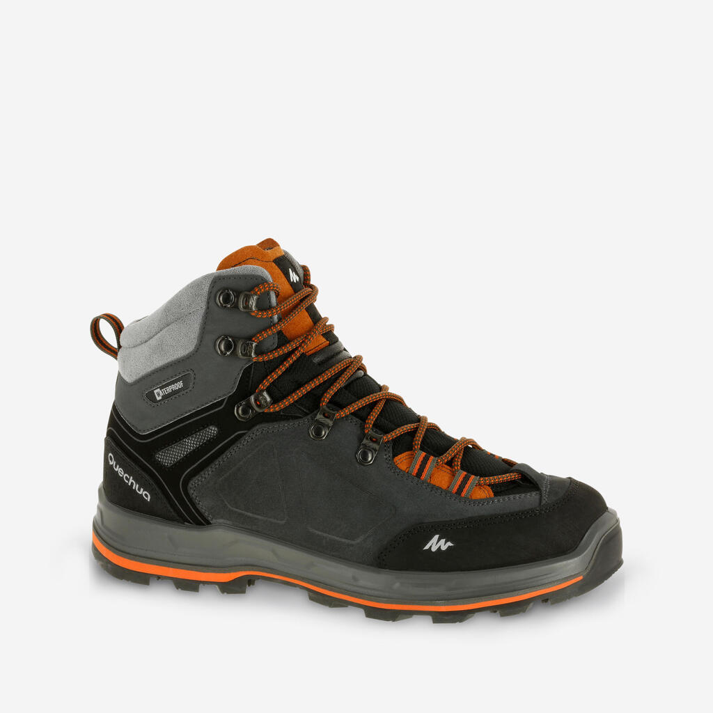 Trekkingschuhe Herren Leder wasserdicht - Ontrail 100 B-Ware 2. Wahl 