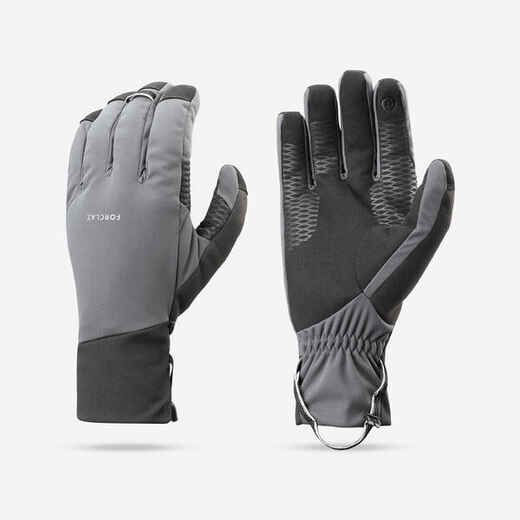 
      Adult mountain trekking windproof touchscreen gloves - MT900 grey
  