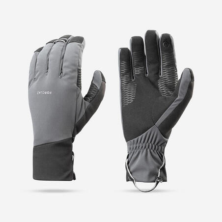 Gants tactiles coupe vent de trekking montagne - MT900 gris - adulte