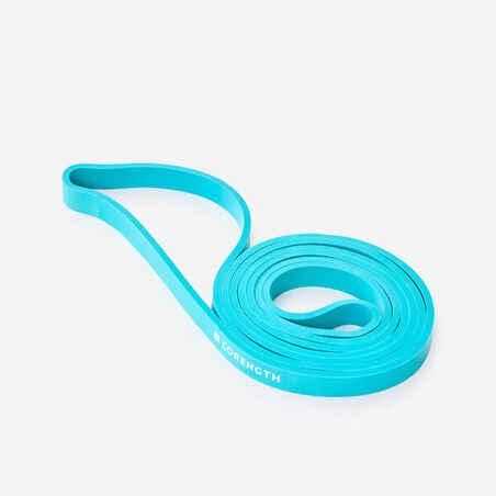 Robust and compact weight training resistance band, 15 kg