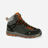 Trekkingschuhe Ontrail 100 hoch Leder wasserdicht abriebfeste Sohle Herren 