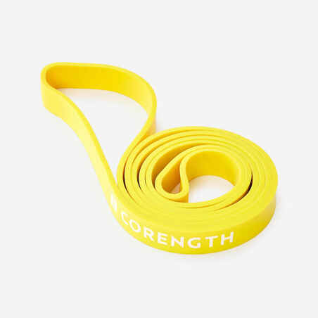 Compact and durable weight training resistance band, 25 kg