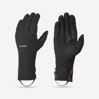 Gants tactiles et stretch de trekking montagne - MT500 noir - adulte