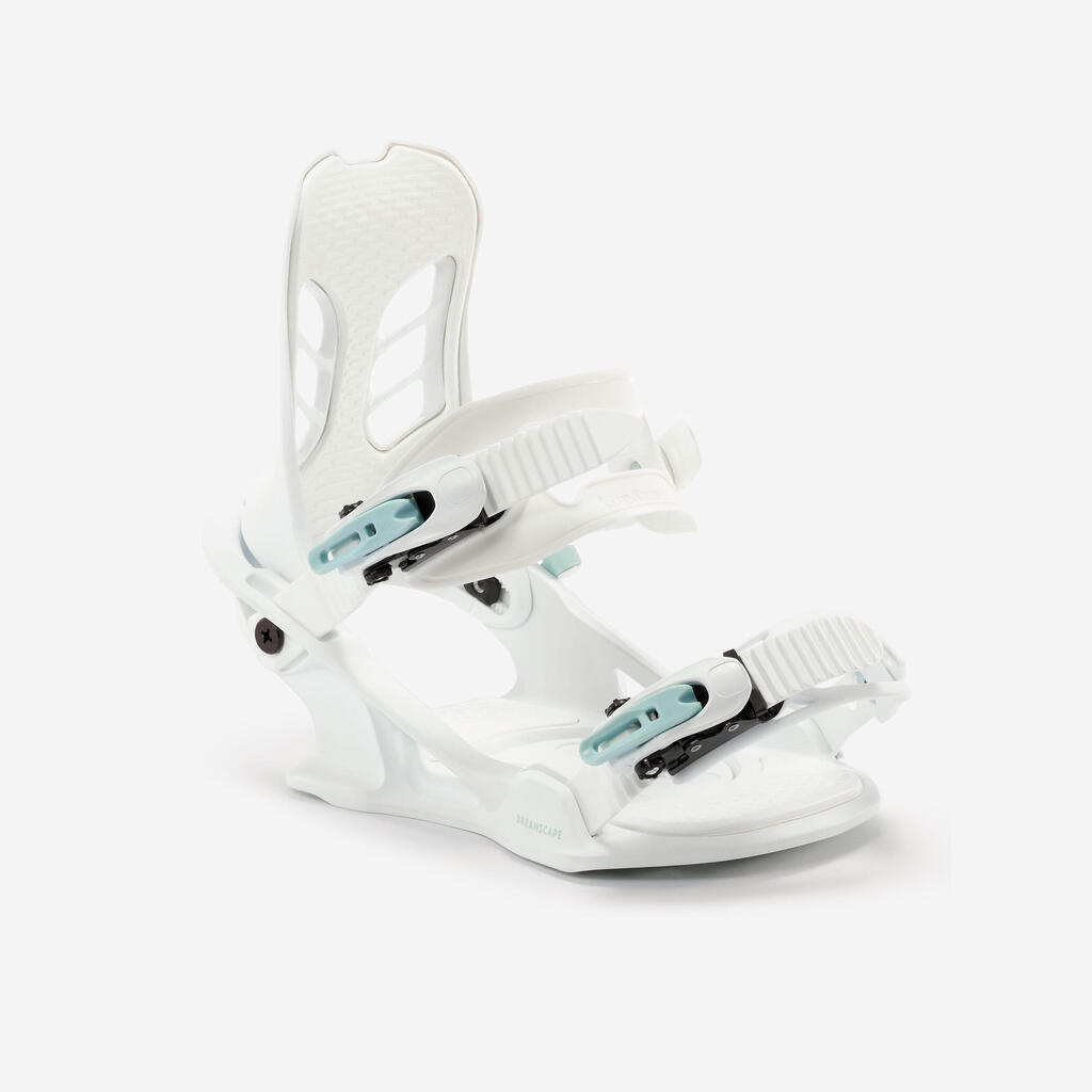 Vezovi za snowboard 100 ženski bijeli