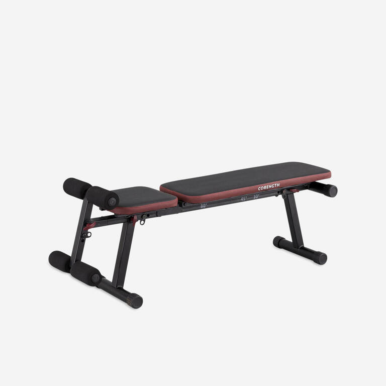 Home Gym Bench Adjustable Foldable dengan Leg Bar - 500 Fold