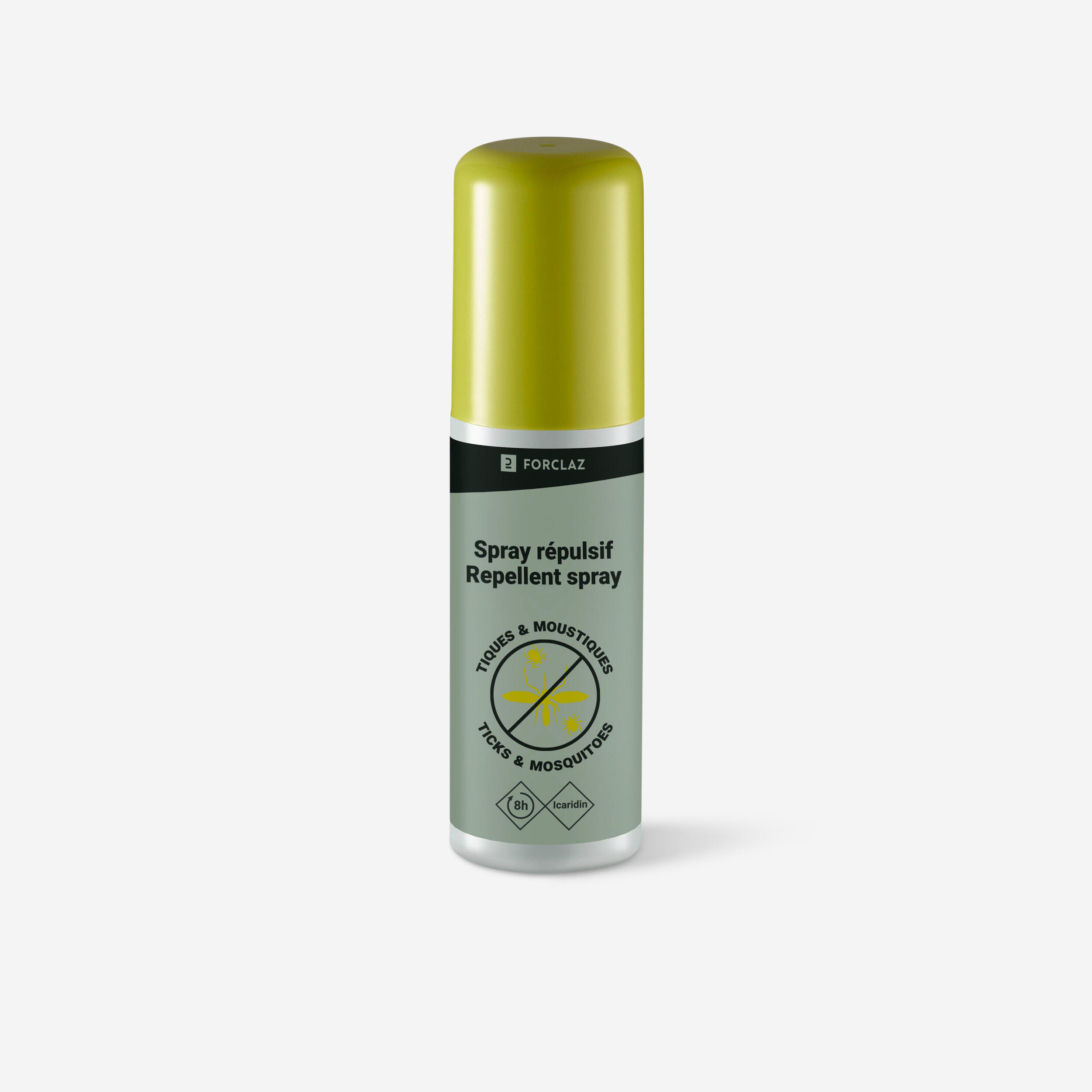 FORCLAZ Anti-mosquito and tick repellent spray  Icaridin - 100 ml