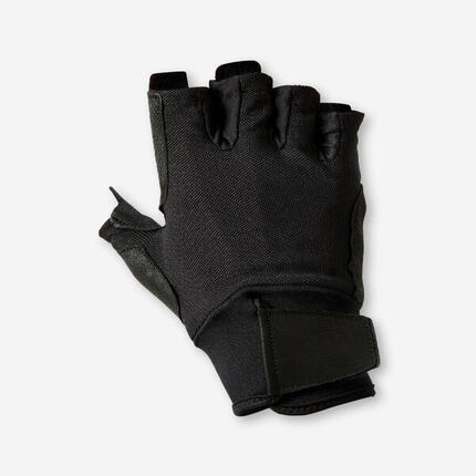 Gants musculation confort - Gris