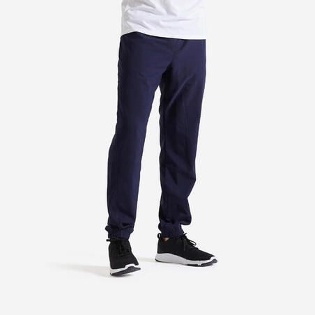 Pantalon de fitness essential respirant regular homme - bleu marine