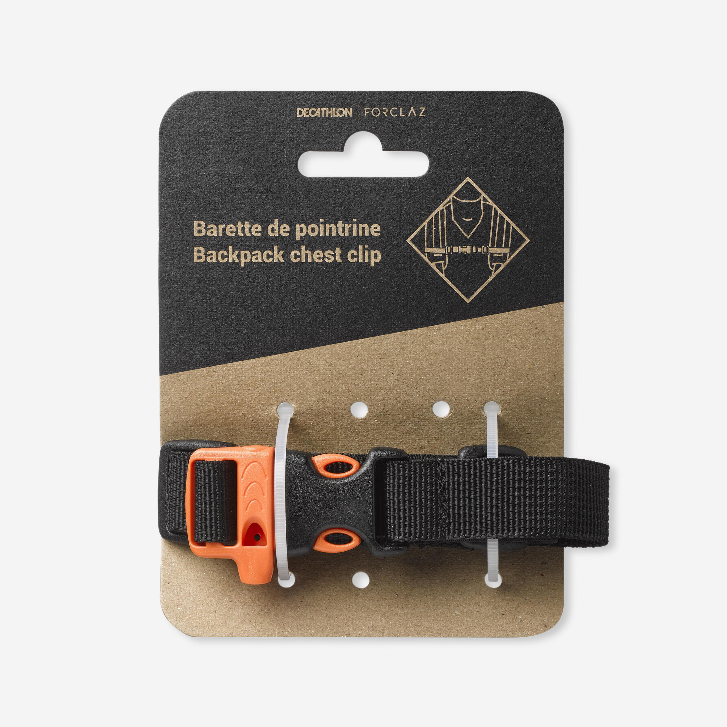 Forclaz - Barrette De Poitrine Pour Sac À Dos De Trekking Et De Randonnée - Barrette De Poitrine - Randonnees Et Trekking Homme - - Taille Unique - Decathlon