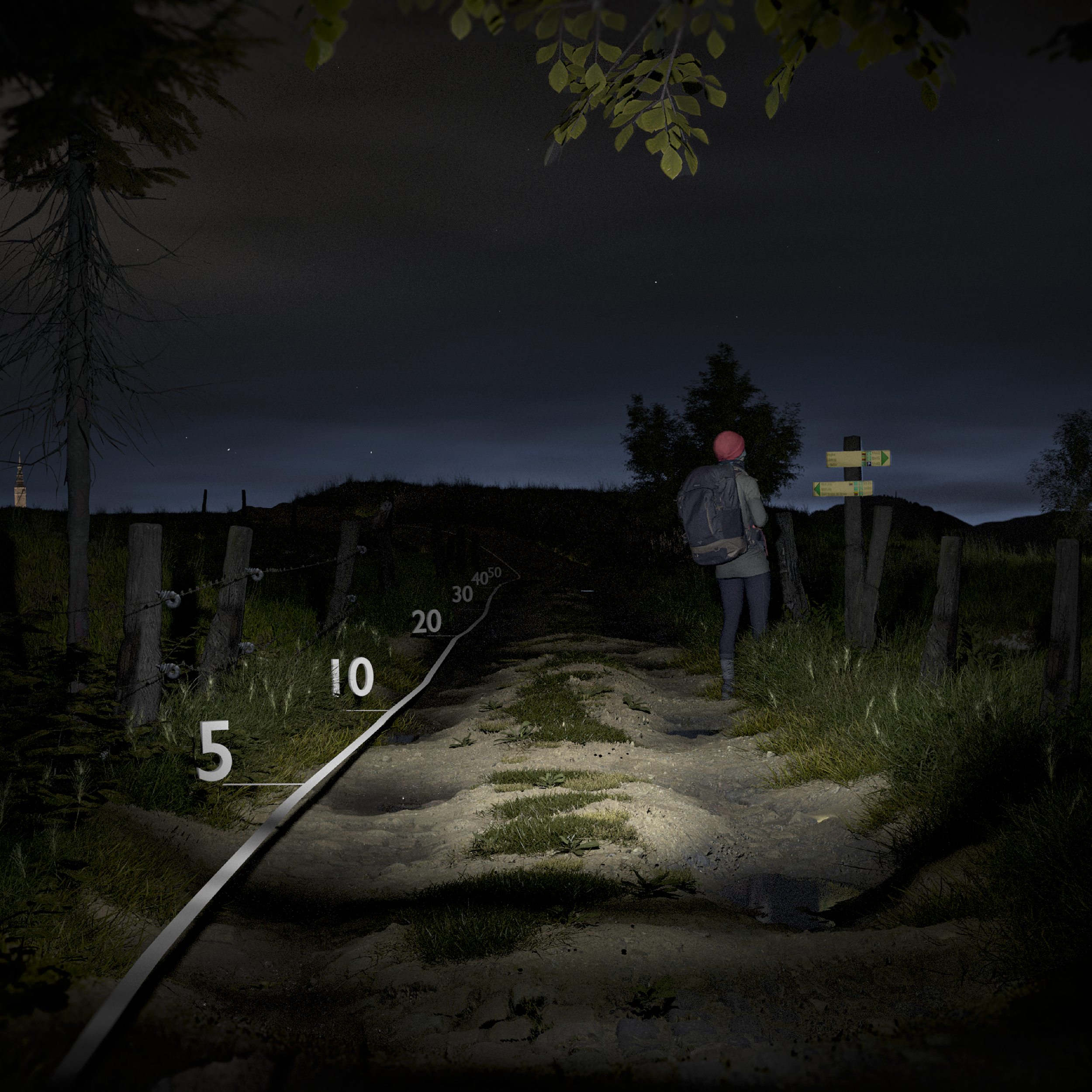 Rechargeable Headlamp 120 Lumens, HL 100 USB