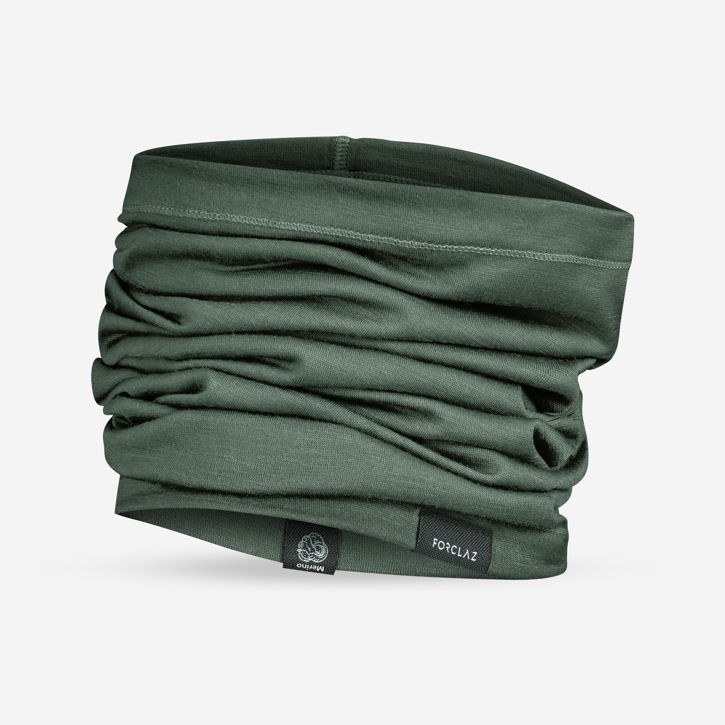 Merino Wool Neck Warmer - MT 500 Green - Dark green - Forclaz - Decathlon