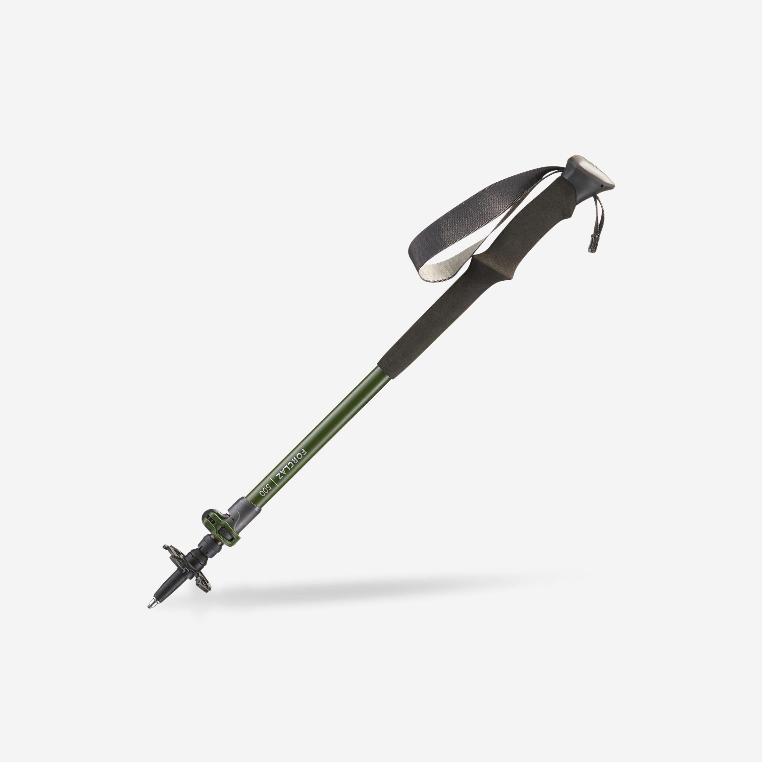 FORCLAZ 1 Hiking Pole with quick and precise adjustment - MT500 Green