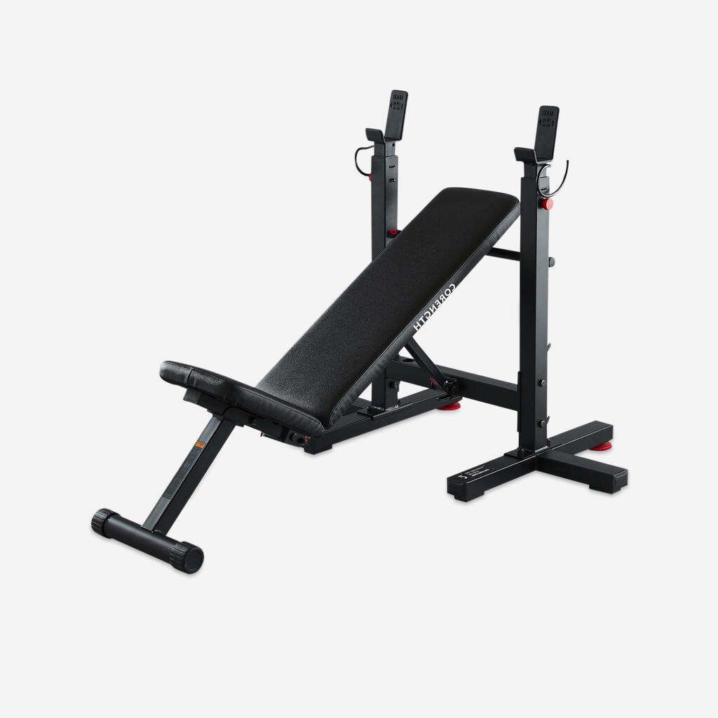 BANCO MUSCULACIÓN BENCH PRESS FOLD PLEGABLE RECLINABLE