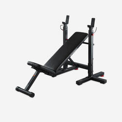 Tiltable Weights Bench with Collapsible Pegs - Bench Press Fold