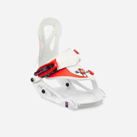 Vezovi za snowboard Faky XS dječji bijelo-crveni 