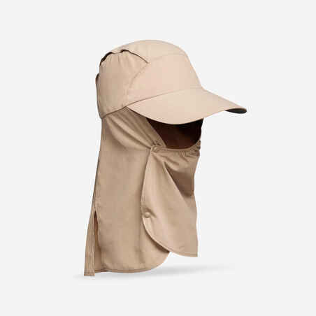 Dykumos žygių kepurė su UV filtru „Desert 900“, ruda
