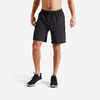 Fitness Shorts with Zip Pockets - Black/Smoke