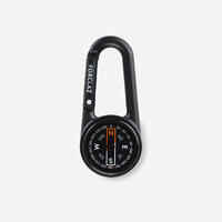 COMPACT 50 SNAP-HOOK ORIENTEERING COMPASS - BLACK