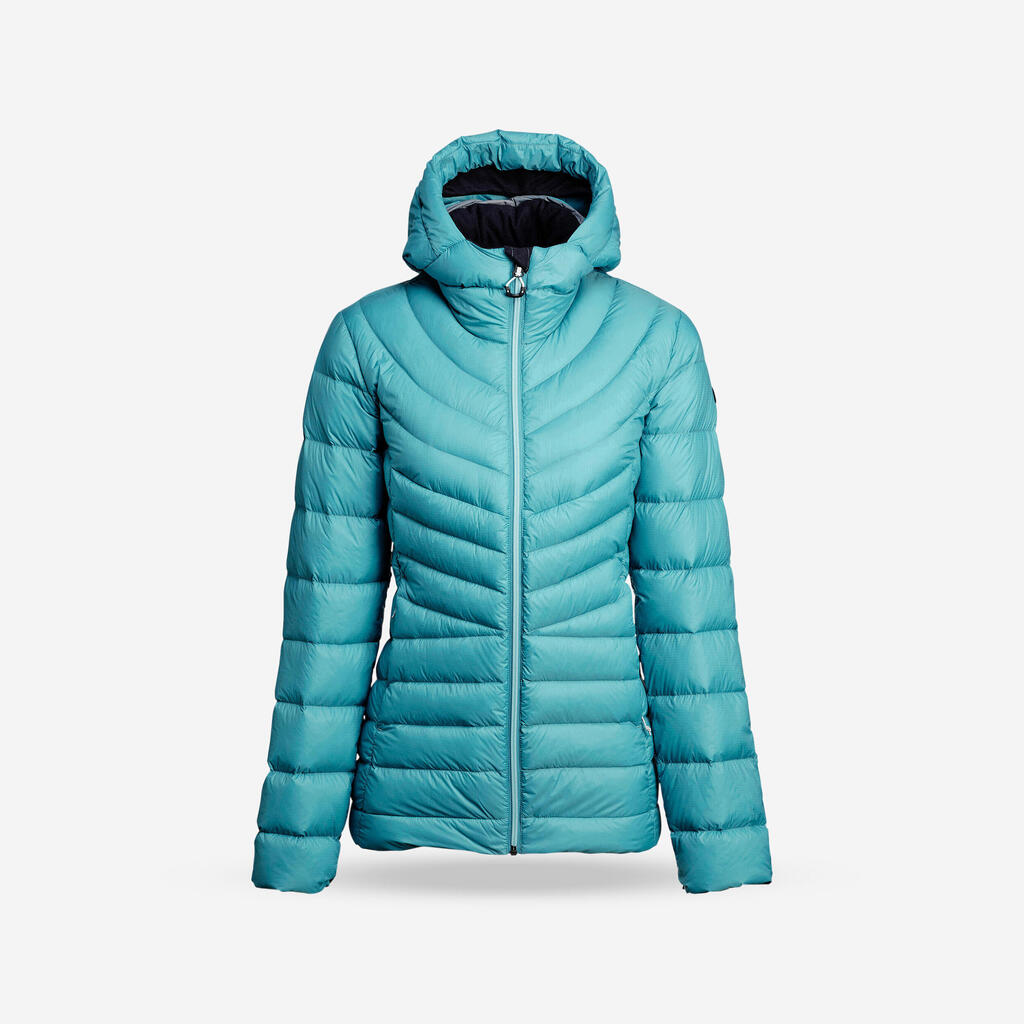 Women’s mountain trekking hooded down jacket - MT500 -10°C