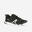 Kids' lightweight and breathable rip-tab trainers, black/white